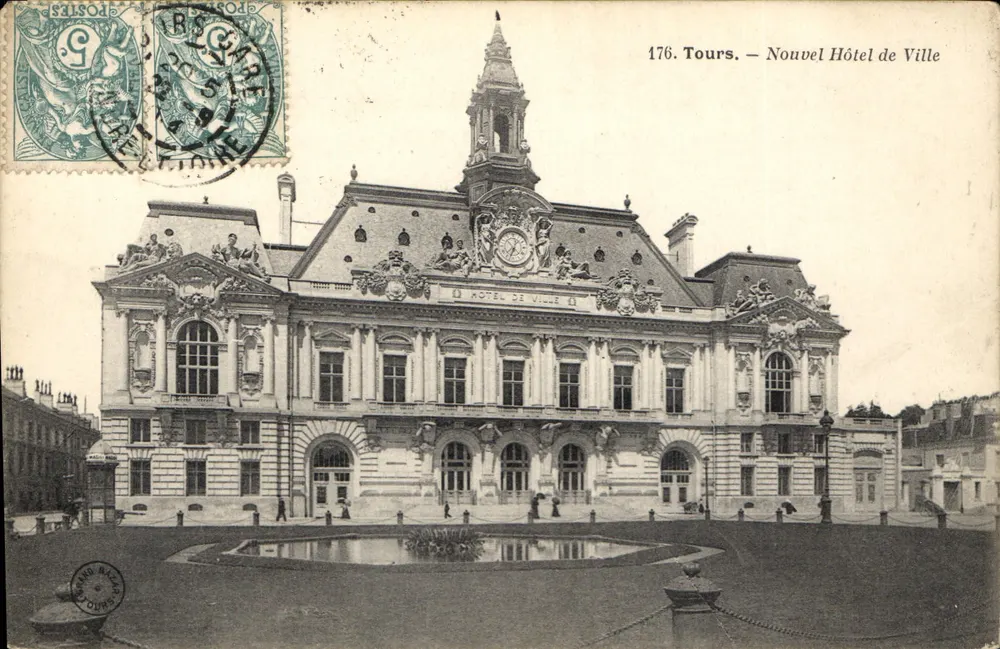 Tours — Novo Hotel de Ville — Editor anônimo, n° 176 - Frente