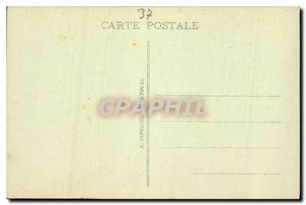 Hotel Gouin — Tours (Indre-et-Loire) — A. P. - Verso