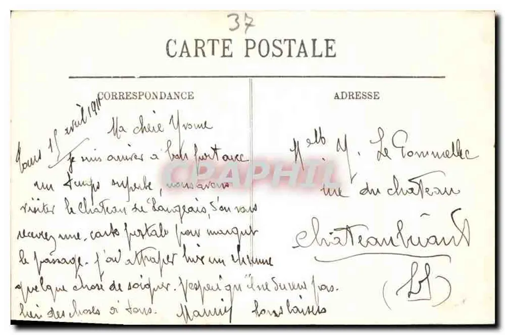 Tours — Katedra — LL. — n° 214 - Rewers