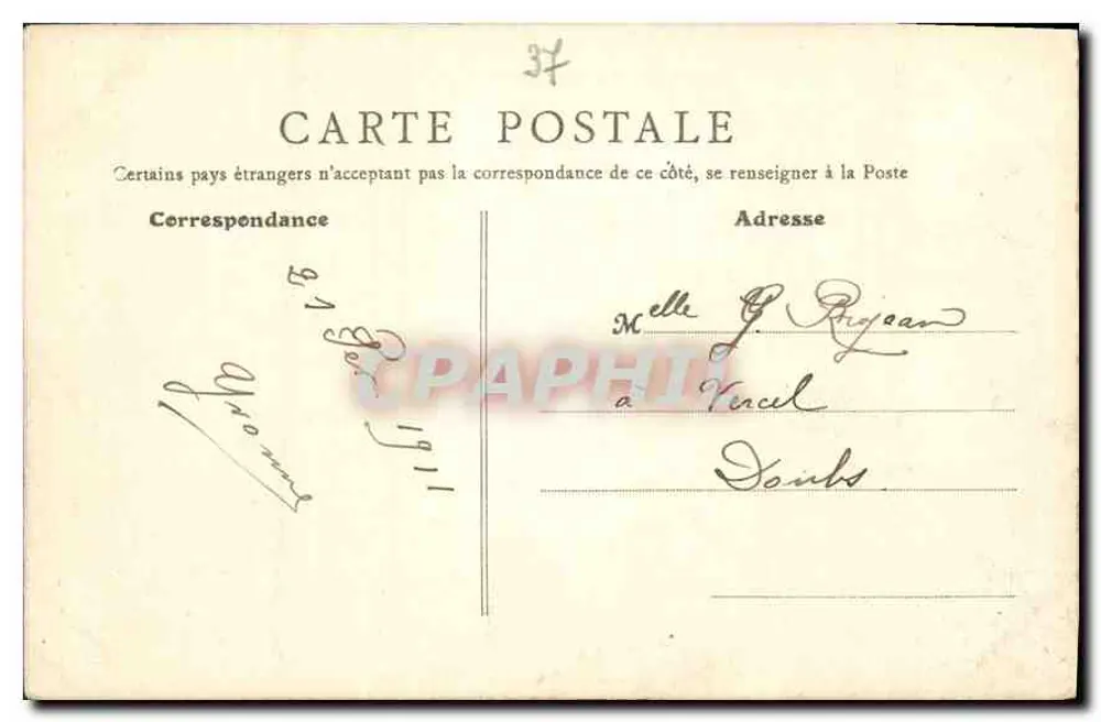 Castelo de Chenonceaux — Vista geral — Editor: República Francesa, n° 501 - Verso