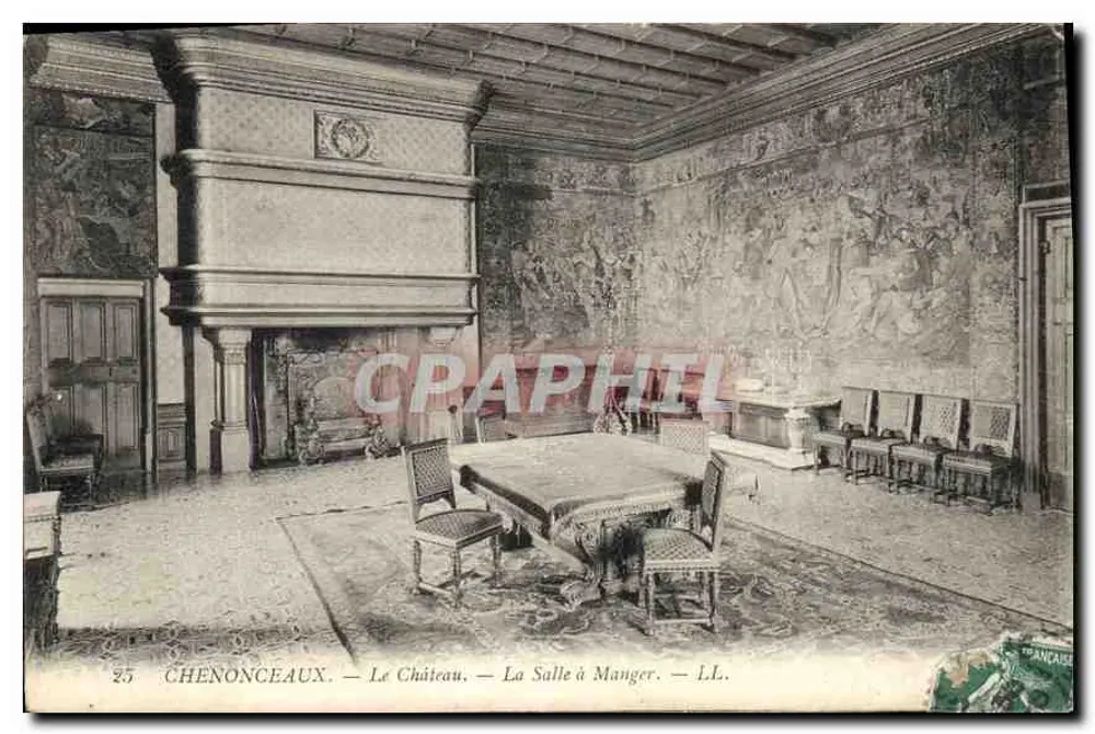 Chenonceaux — Das Schloss — Das Speisezimmer — L.L. - Vorderseite