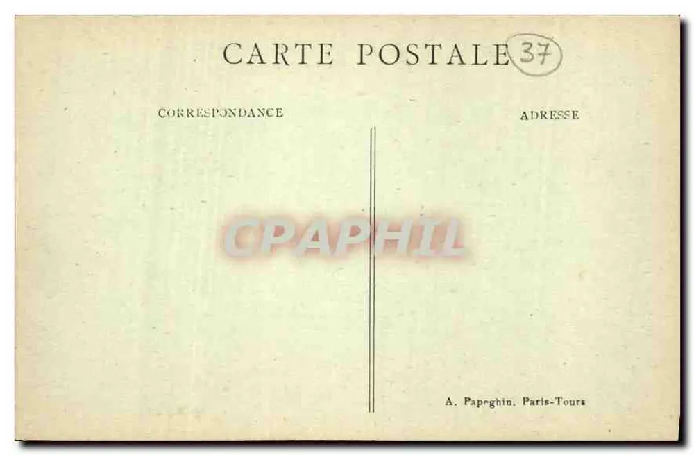 Tours (Loire) — Panoramablick aus 800 m Höhe — A. P. - Rückseite