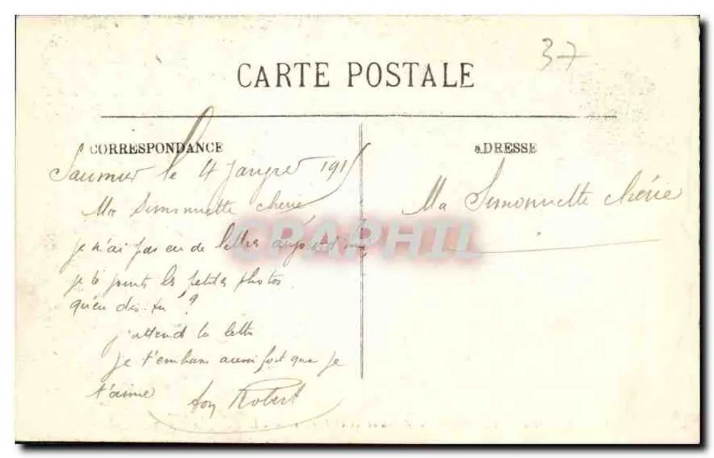 Chinon — Ruinen des Château du Milieu und der Oubliettes — LL - Rückseite