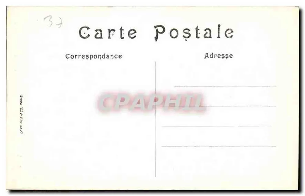 Tours — Notre-Dame-la-Riche — Das Seitenportal — LL. — Verlag LLN, Nr. 21 - Rückseite