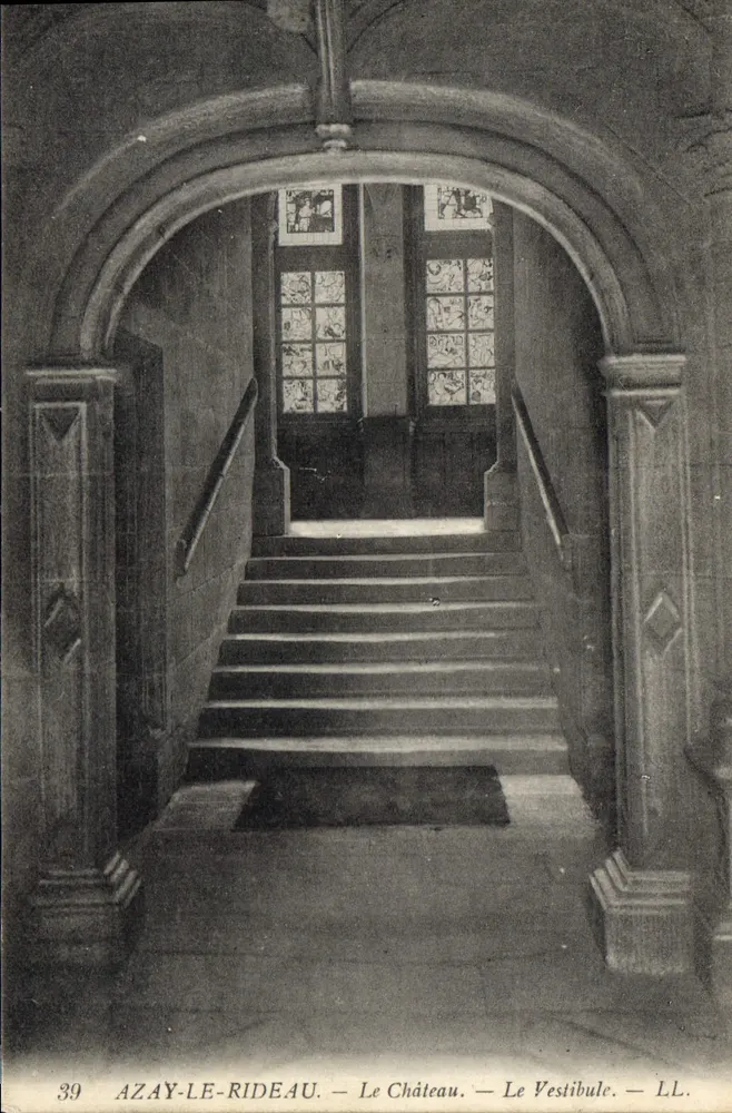 Azay-le-Rideau — Das Schloss. — Der Vestibül. — LL. — n°39 - Vorderseite