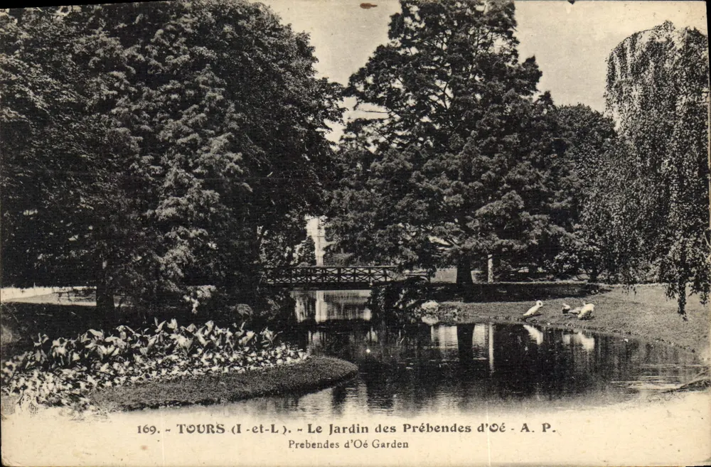 Tours (Loire-et-Cher) — Der Garten der Prébendes d'Oé — A.P. n°169 - Vorderseite