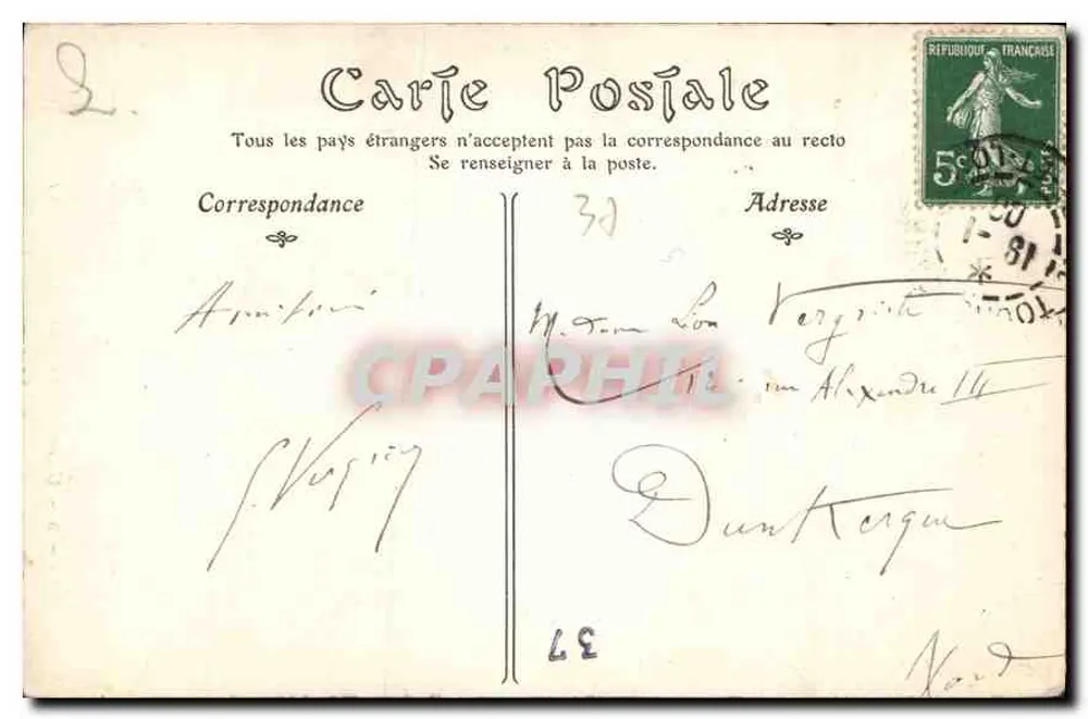 Tours — Catedral São Gatien: fachada — ND Pho. - Verso