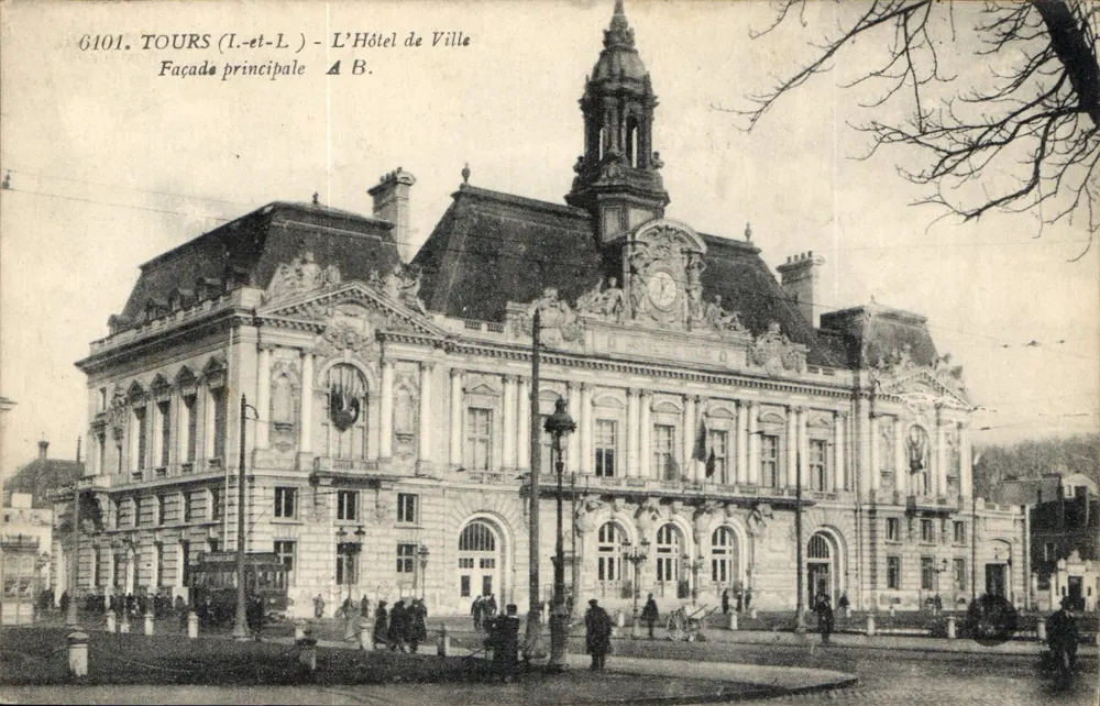 Tours (Loire-et-Loire) - Rathaus - Hauptfassade - A.B. - Vorderseite