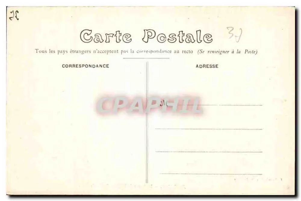 Amboise — Interior da Igreja de São Dionísio — G. Lourde, livraria Amboise - Verso