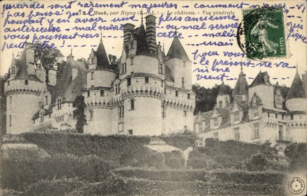 Schloss Ussé — Allgemeiner Blick — von Rigny (Loir-et-Cher) - Vorderseite
