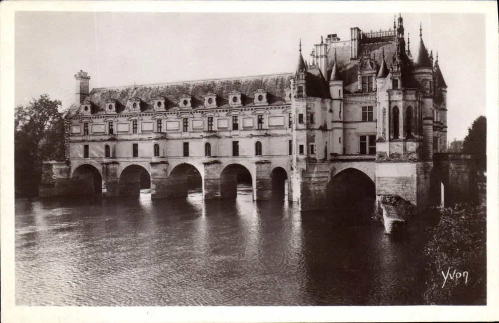 Château de Chenonceaux — Nordostfassade — Edition d'Art YvVon - Vorderseite