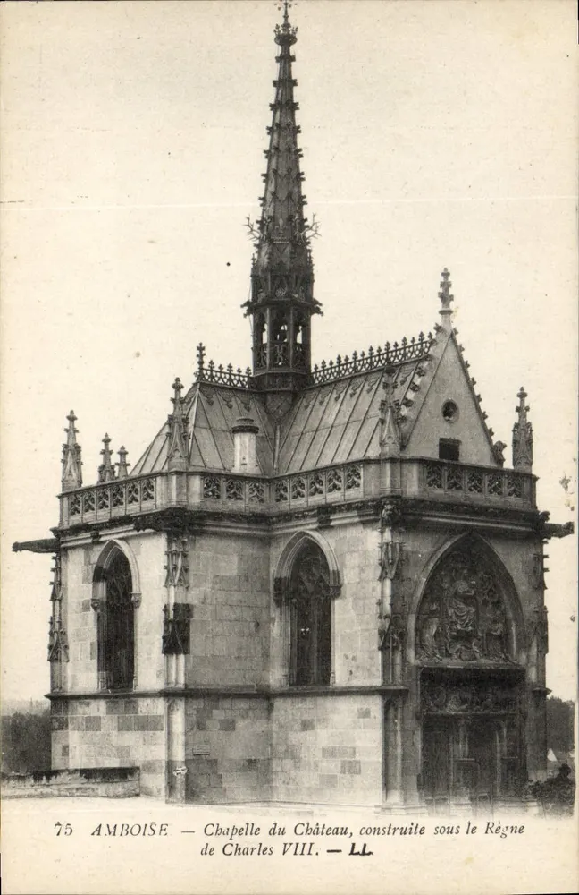 Amboise — Kapelle des Schlosses, gebaut während der Herrschaft von Karl VIII. — LL - Vorderseite