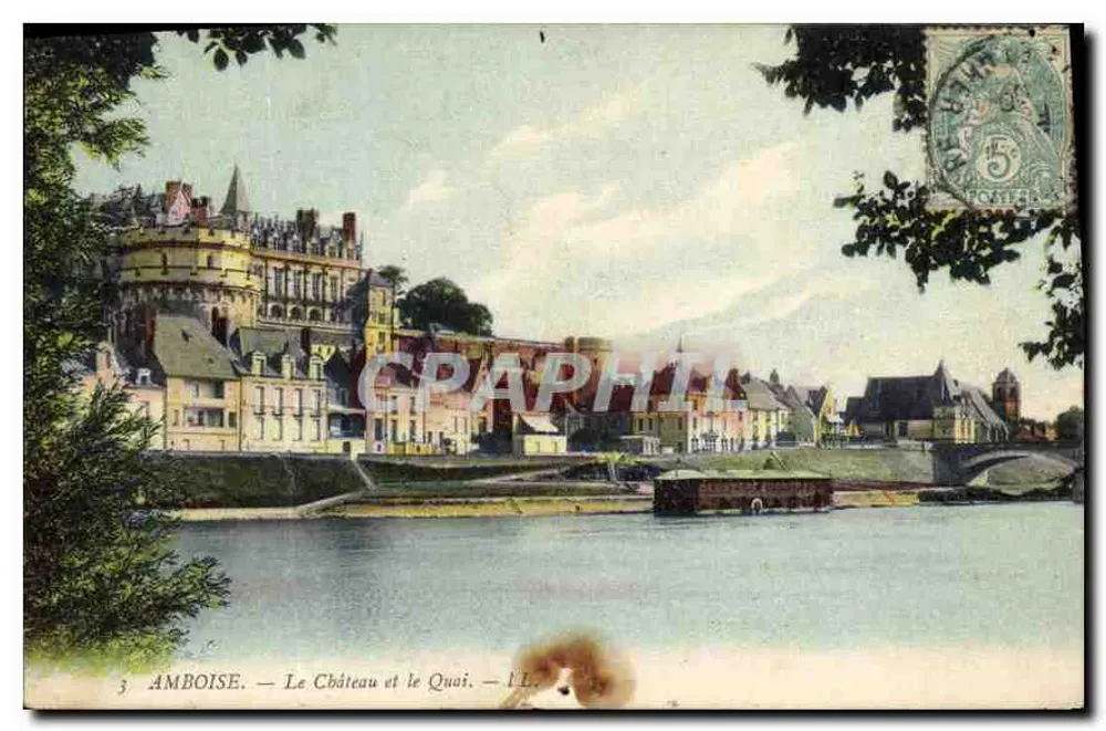 Amboise — O Castelo e o Cais — LL - Frente
