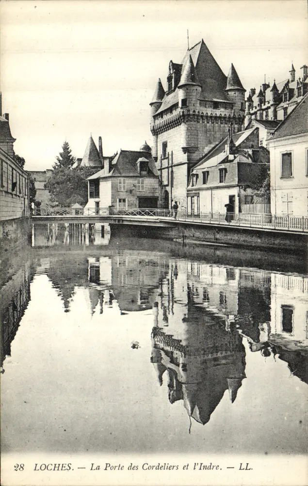 Loches — Die Pforte der Cordeliers und die Indre — LL - Vorderseite