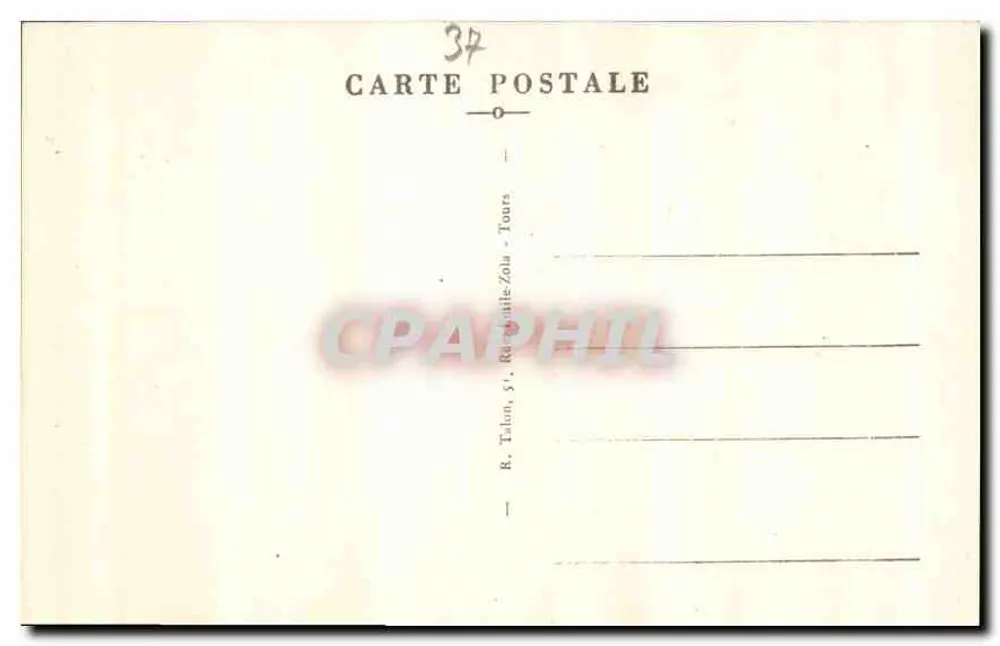 Tours (I.-et-L.) — Die Basilika Saint-Martin — A. P. n°139 - Rückseite