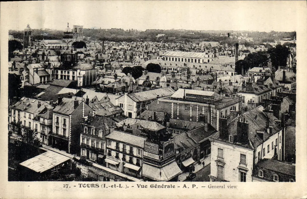 Tours (Indre-et-Loire) — Vista Geral — A.P. — n°27 - Frente