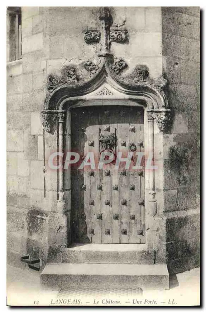 Langeais — O Castelo — Uma Porta — L.L. - Frente