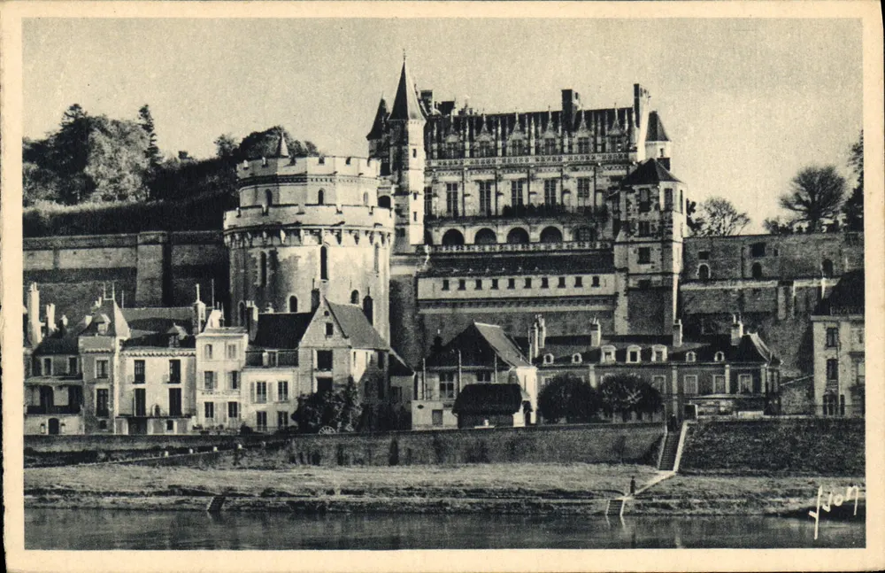 Schloss Amboise — Blick über die Loire — Les Éditions d'Art 'VON' Paris - Vorderseite