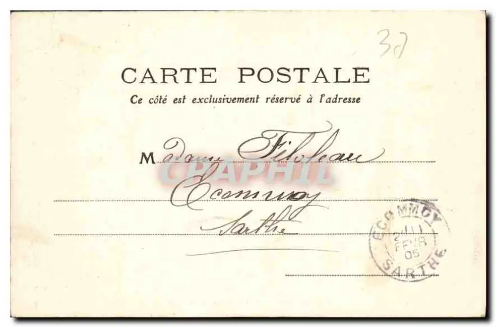 Castelo de Villandry — Indre-et-Loire — editor M.T. n°34 - Verso