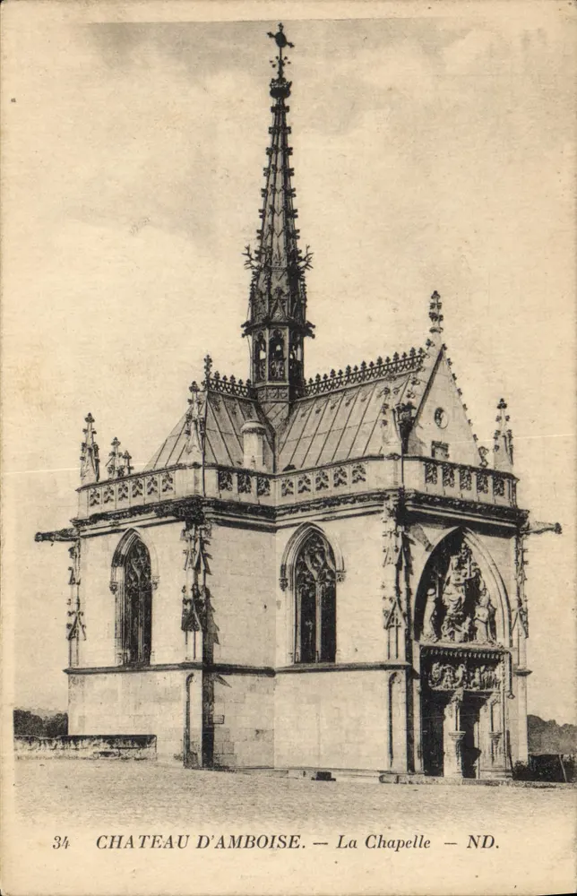 Castelo de Amboise — A Capela — ND. - Frente