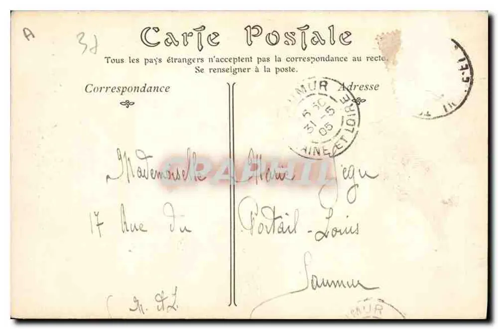 Tours — A Basílica de São Martinho — Péricat, livreiro — n°58 - Verso