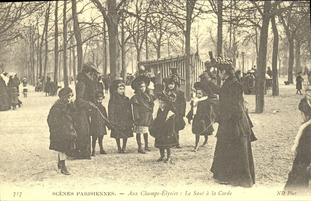 Pariser Szenen — Auf den Champs-Élysées: Le Saul à la Corde — ND Phot - Vorderseite