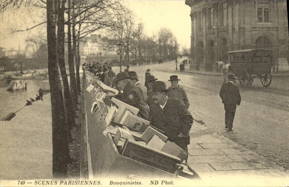 Bouquinistas — Cenas Parisienses — ND Phot. - Frente