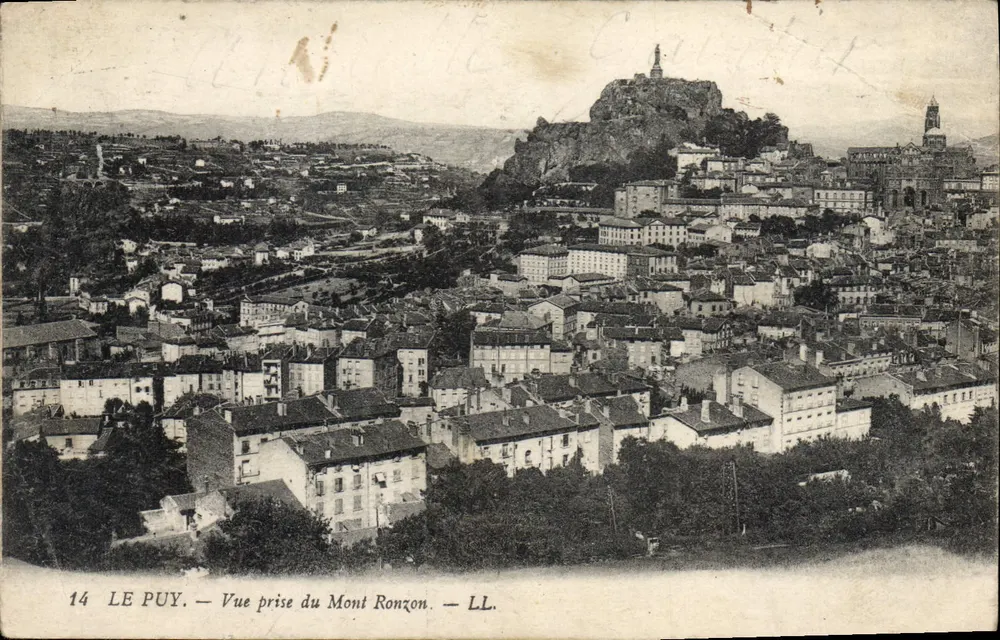 Le Puy — Ansicht vom Mont Ronzon — LL. n°14 - Vorderseite