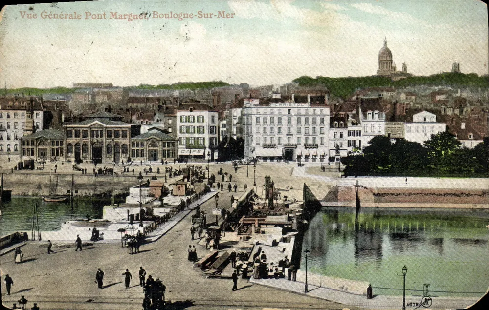 Allgemeiner Blick auf die Marguerite-Brücke, Boulogne-Sur-Mer — CHRISTOL, Nr. 4978 - Vorderseite