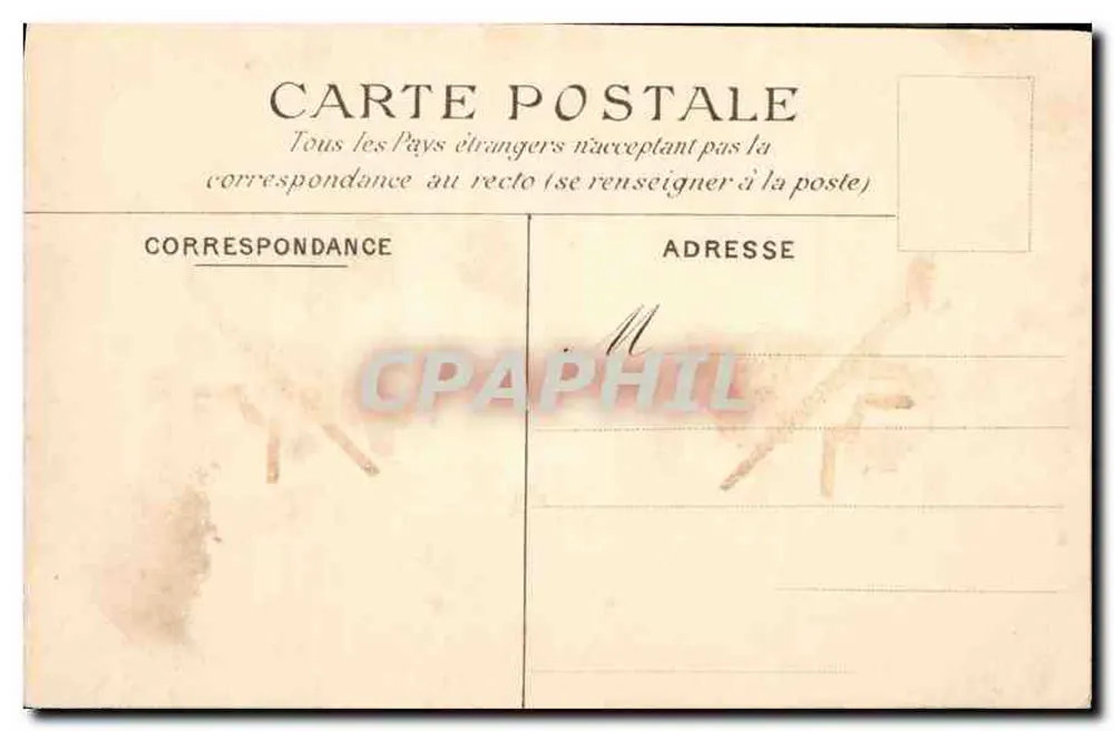 Saint-Cloud — Lage des Schlosses — Bassins du Fer à Cheval und Saint-Jean — C.M. n°119 - Rückseite
