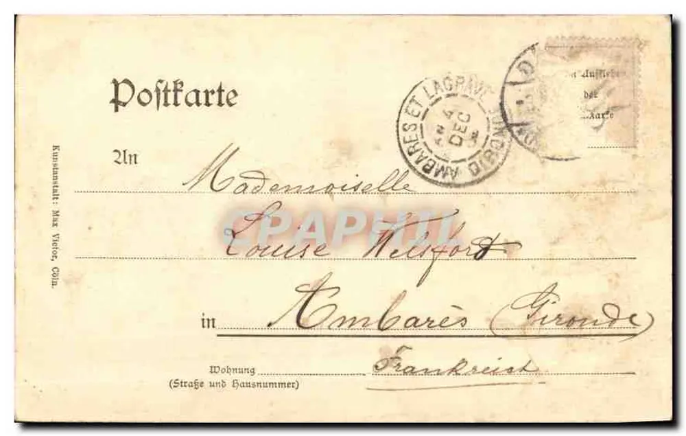 Dürren. Parte nel parco cittadino — editore non visibile, numero di serie non leggibile - Verso