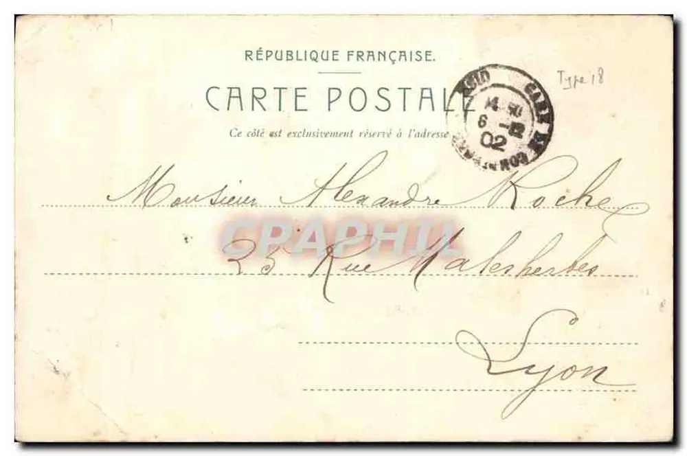 Castelo de Compiègne — A Facha e a Entrada — LL. 6 dez. 1902 - Verso
