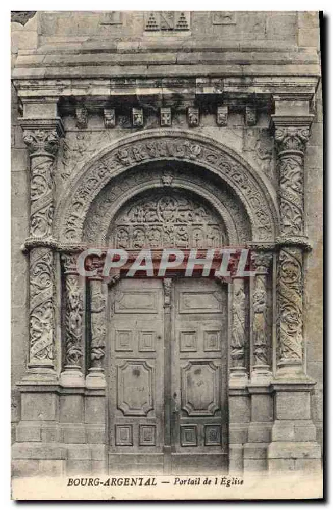 Bourg-Argental — Kirchenportal — Verlag unbekannt - Vorderseite