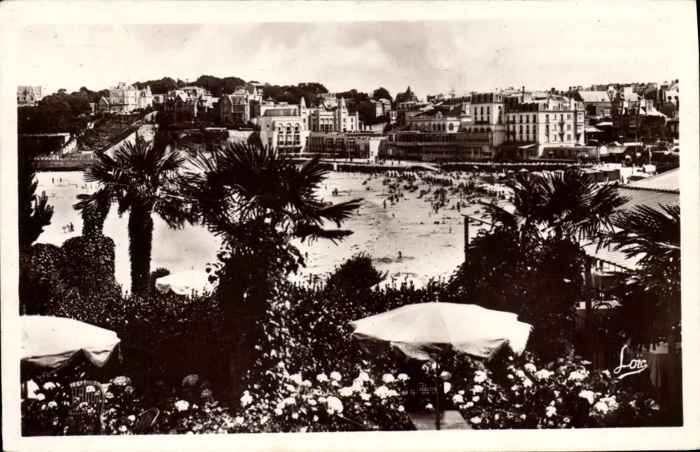 Dinard - La Plage — panoramische weergave — uitgever Lorc - Voorkant