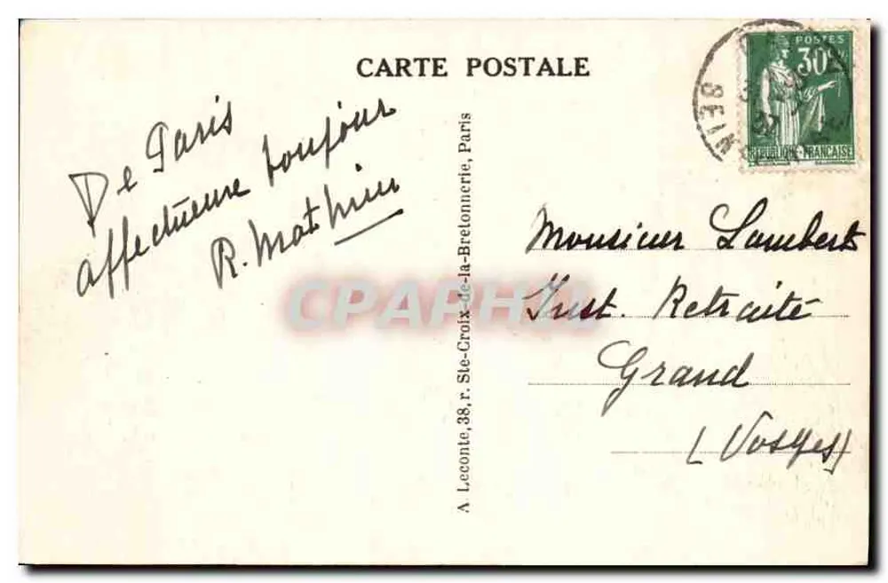 Paris — Ansicht des Louvre und des Carrousel — 72 - Rückseite