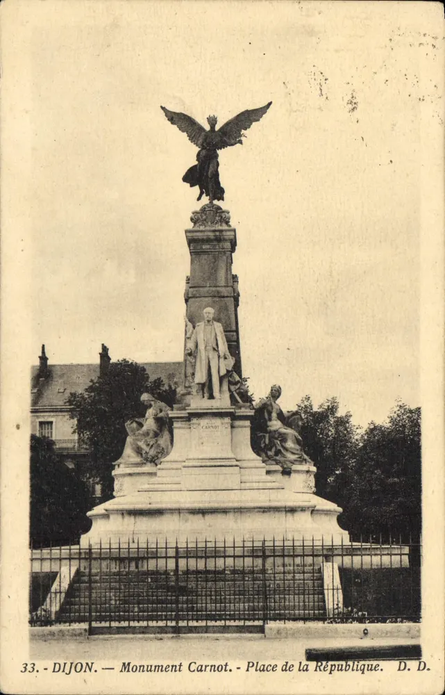 Dijon — Monument Carnot — Praça da República — D. D. - Frente