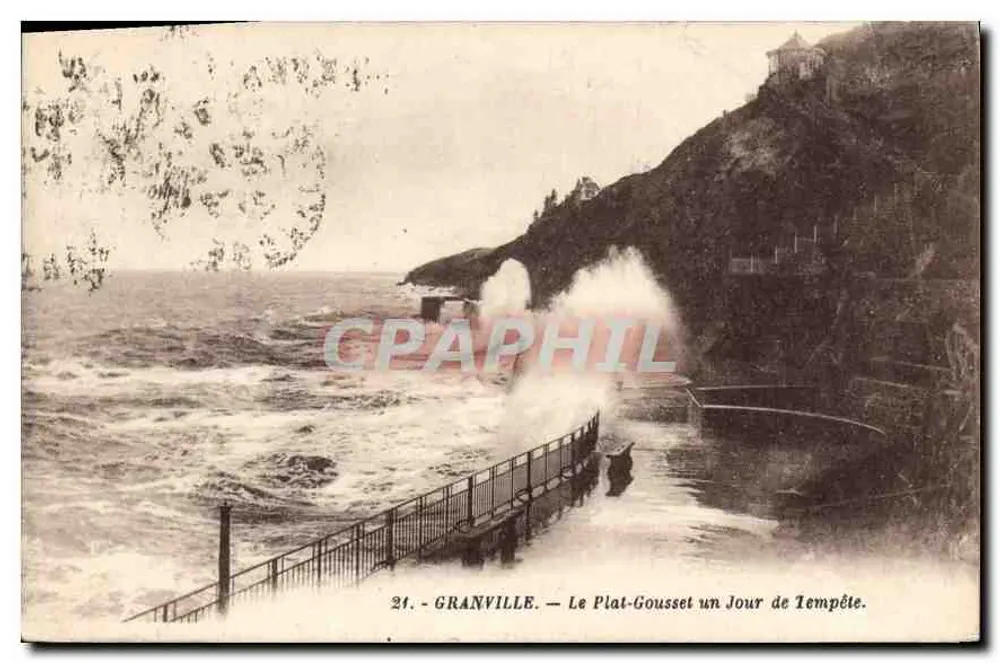 Granville — Der Plat-Gousset an einem Sturmtag — Granville - Vorderseite