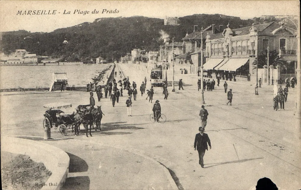 MARSEILLE - A Praia do Prado — Édit. Rosei thal Marseille - Frente