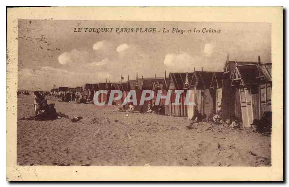Le Touquet-Paris-Plage - Die Strandpromenade und die Kabinen - Vorderseite