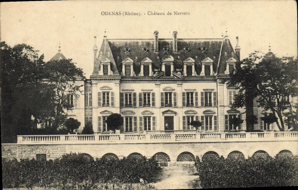 Odenas (Rhône) - Zamek Nervers — Wydawca: V. Léon, Villefranche - Awers