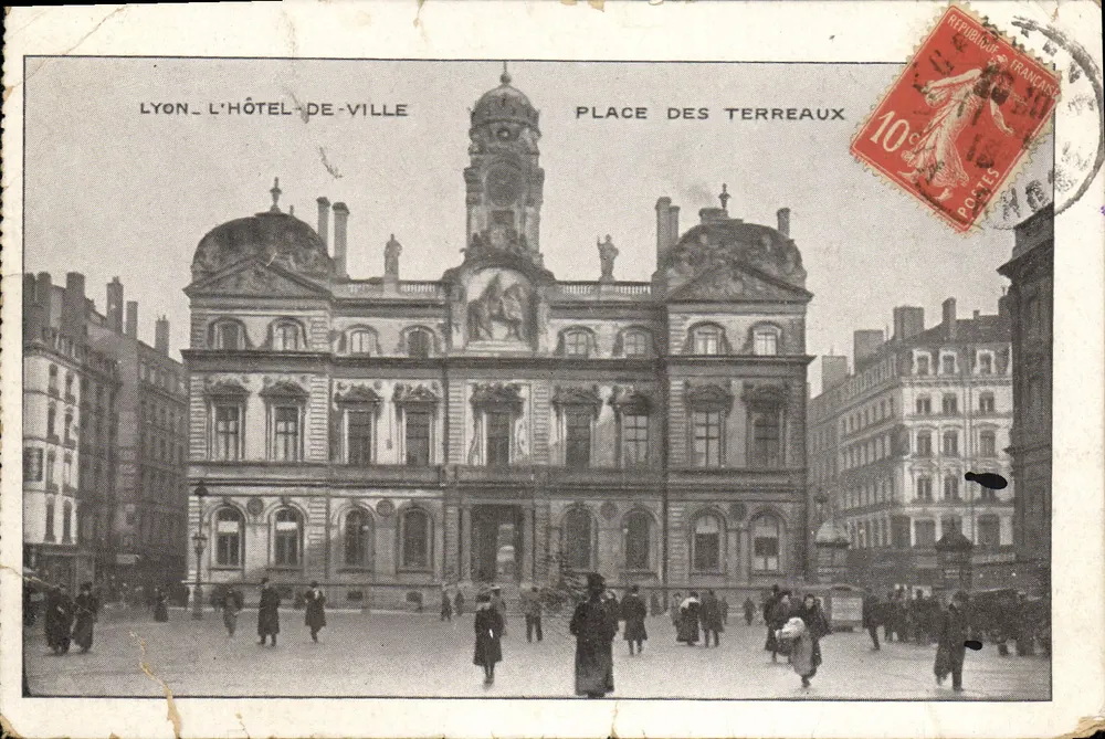 Lyon - Das Rathaus — Place des Terreaux — Verlag nicht sichtbar - Vorderseite