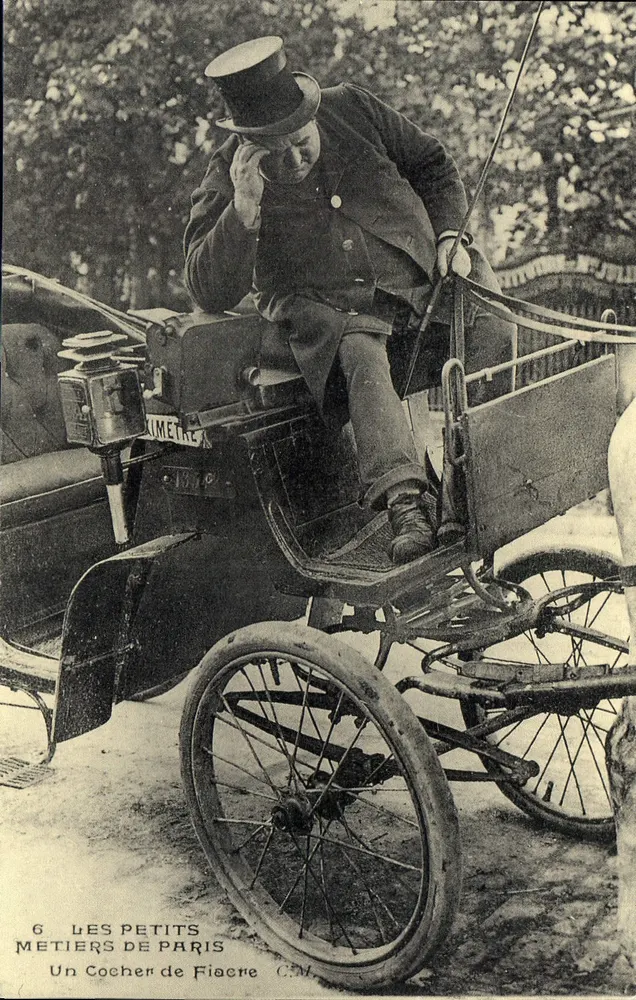 Ein Fiakrier — Die Kleinen Handwerke von Paris — C.M. Nr. 6 - Vorderseite