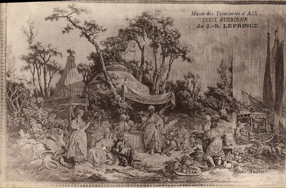 Museum der Teppiche von Aix — Russische Spiele von J.-B. Leprince — Verlag P. Audbert - Vorderseite