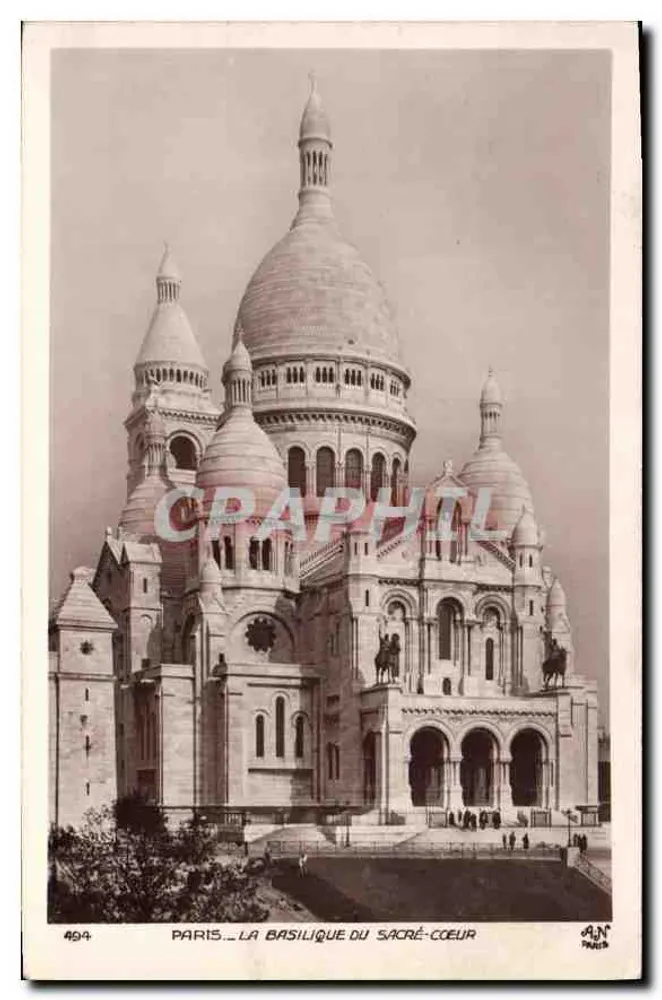Paris — A Basílica do Sagrado Coração — AN Paris, n°494 - Frente