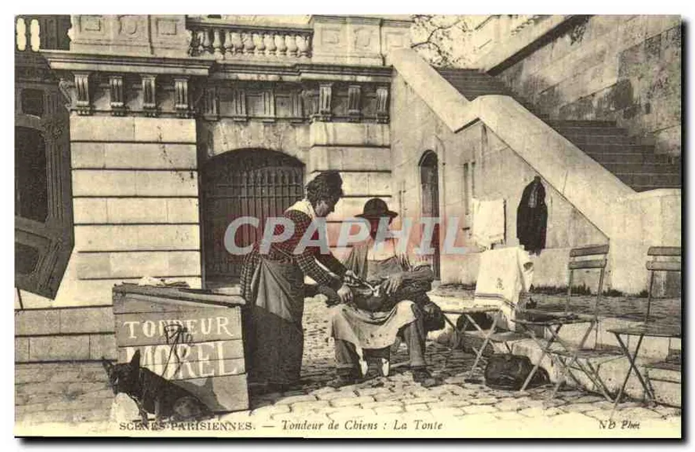 Hundescherer: Die Schur — Pariser Szenen — N.B. Phot - Vorderseite