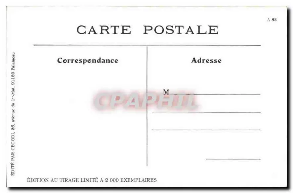 Auf den Champs-Elysées: Die Holzpferde — ND Phot, n° 715 - Rückseite