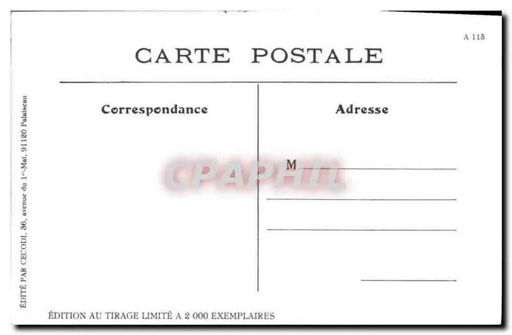 Cenas Parisienses — Fortes à la Farine — ND Phot - Verso