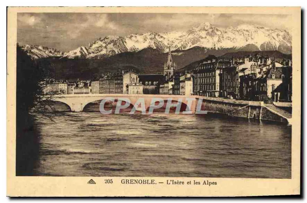 Grenoble — L'Isère e as Alpes — n°205 - Frente