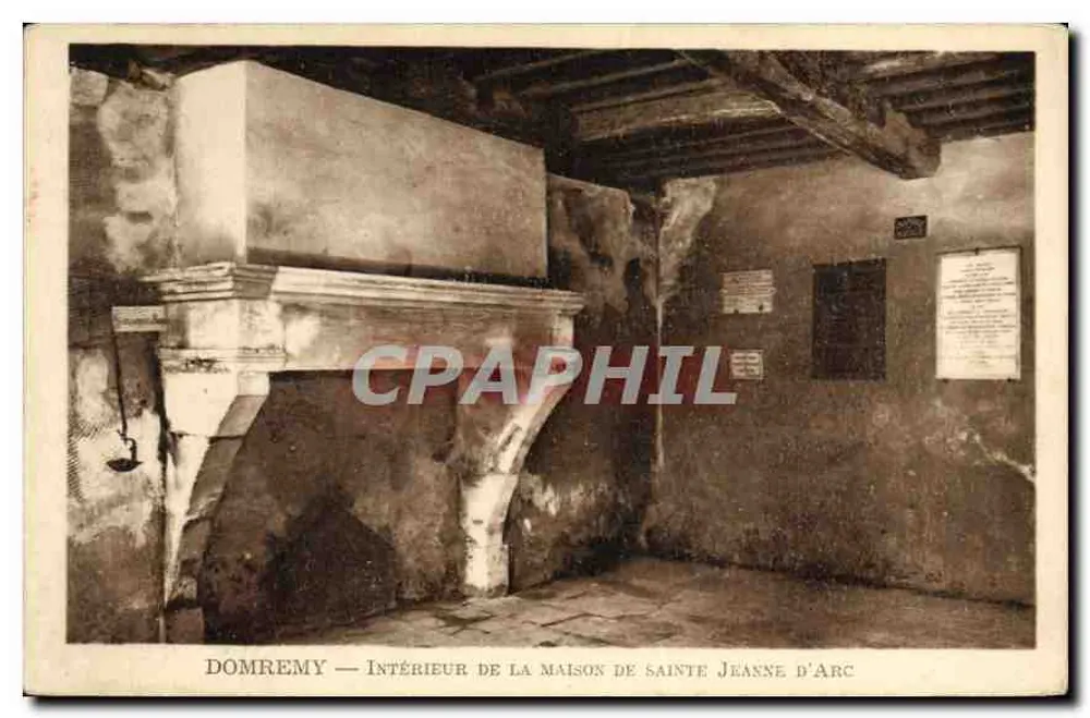 Domrémy — Innenraum des Hauses der Heiligen Jeanne d'Arc — Les Éditions Rocker - Nancy - Vorderseite