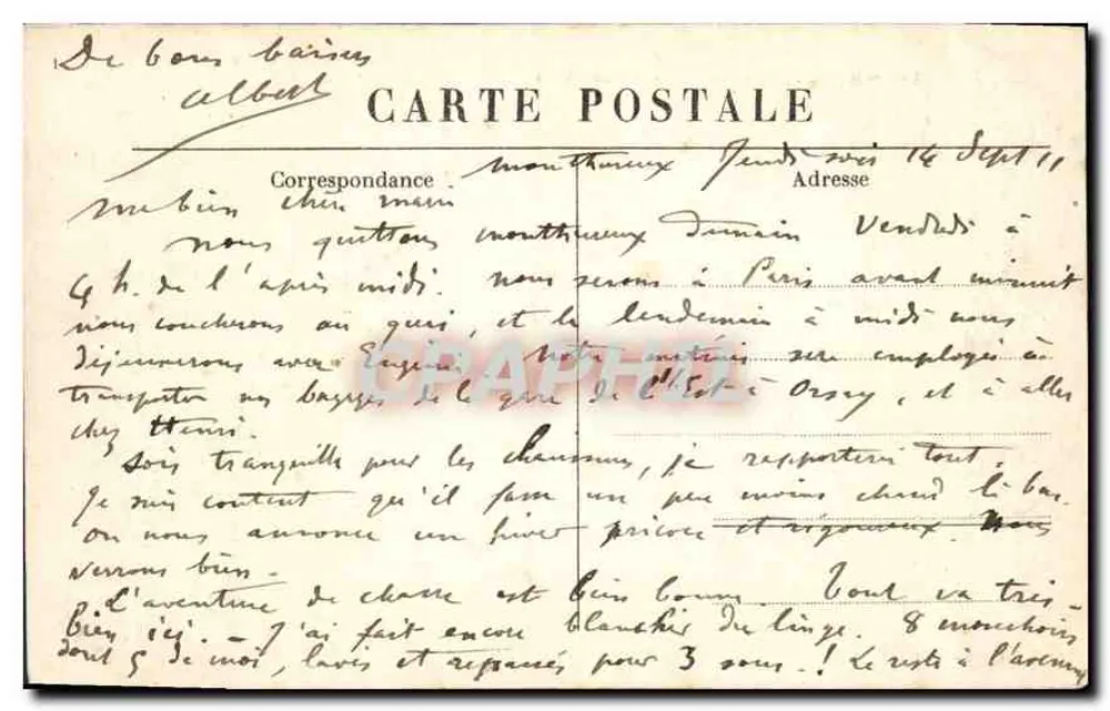 Domrémy — Die Basilika und der Bois Chenn — Jeanne d'Arc Sammlung - Rückseite